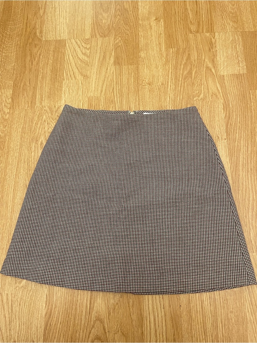 Wilfred Houndstooth Mini Skirt - Black and White